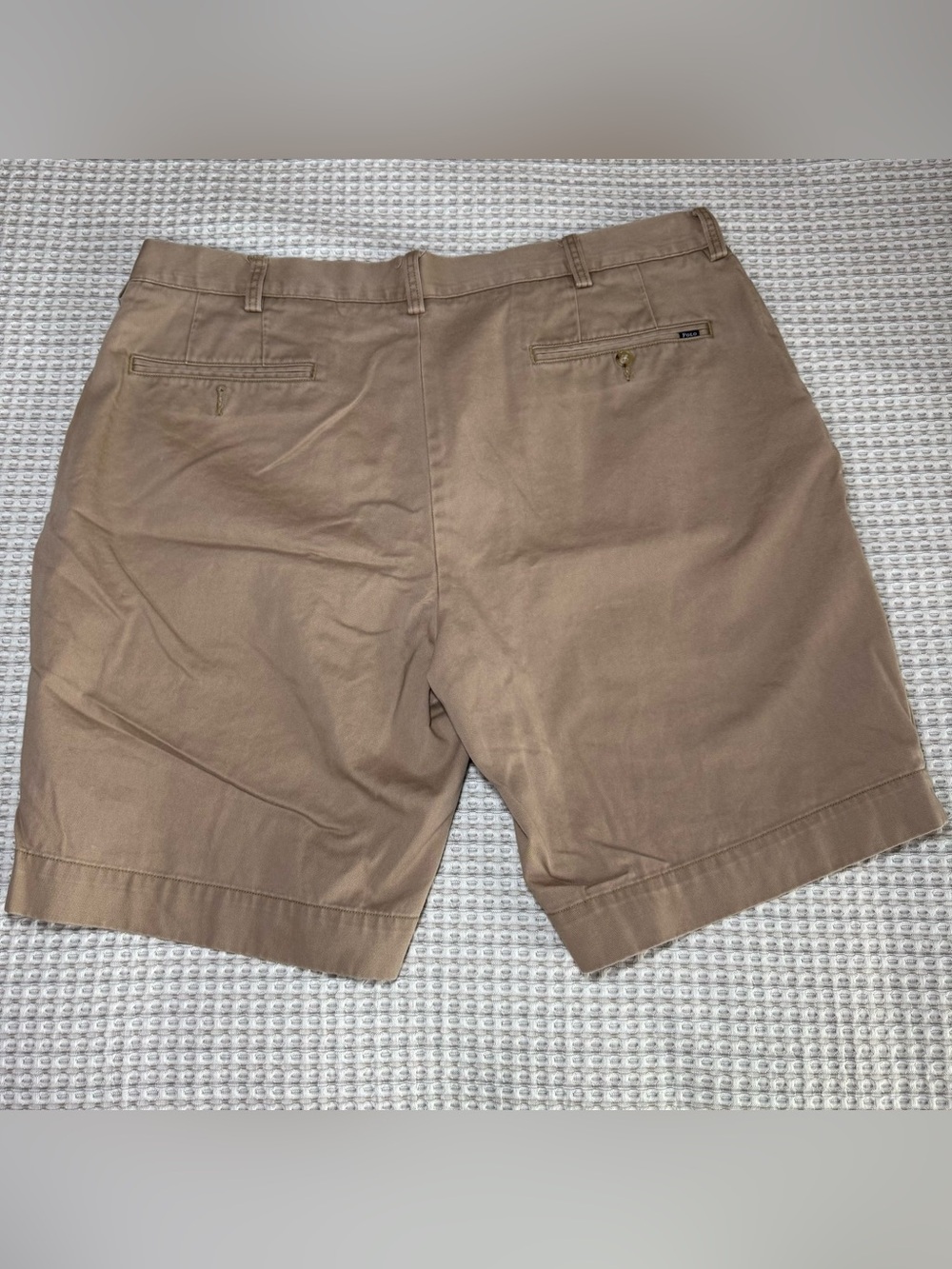 Polo Ralph Lauren Shorts Men's Khaki Size 38 Classic Fit Chino Shorts 9” Inseam - Picture 9 of 9